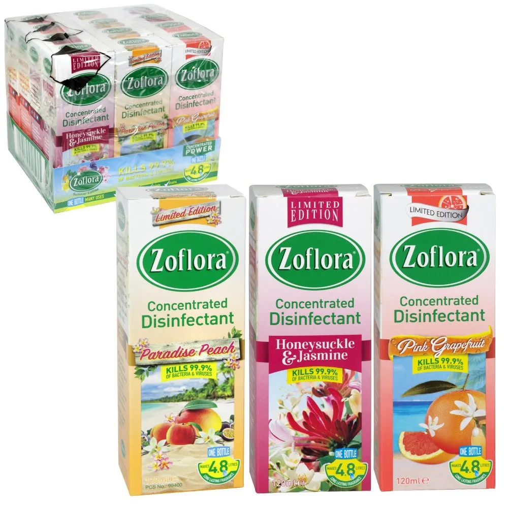 Zoflora Concentrated Disinfectant Limited Edition Assorted 120ml - Case of 12